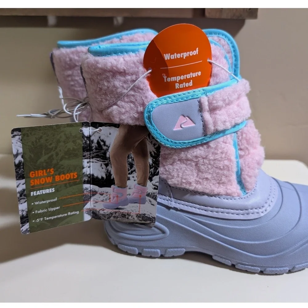 Size 12 Ozark Trail Snow Boots Girls NWT Waterproof -5F Temperature Rated